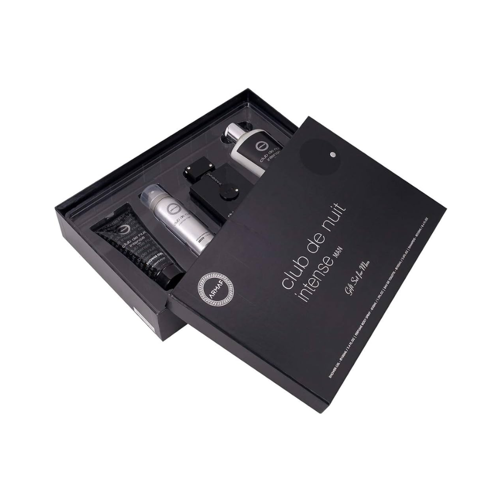 Armaf Club de Nuit Intense Gift Set EDT, Body Spray, Shower Gel and Shampoo with Conditioner