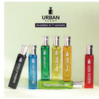 Lyla Blanc Urban Scent Set of 7 Emerald, Blue Crush, Intense, Sun & Sand, Iconic Lady, Tangled in Green, Rouge Red