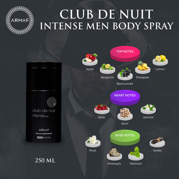 Armaf Club De Nuit Intense Perfume Body Spray For Men 250ML