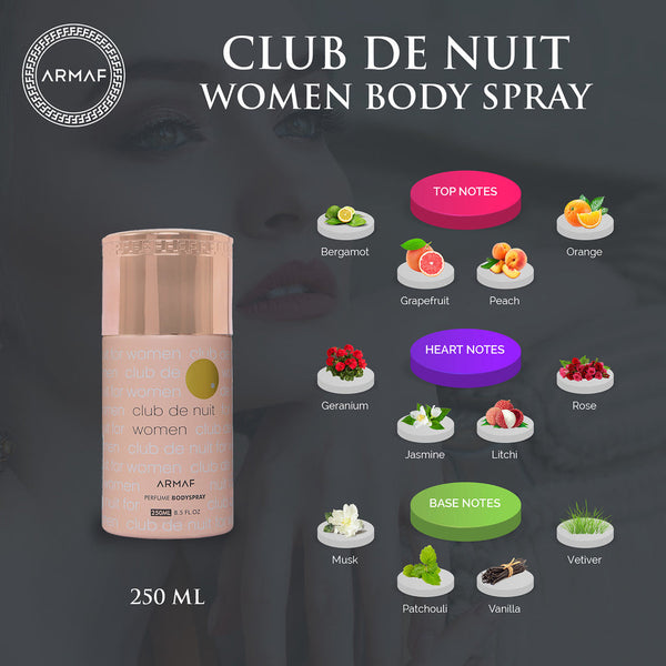 Armaf Club De Nuit For Women Perfume Body Spray 250ML