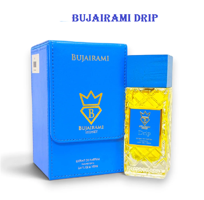Bujairami Drip Extrait De Parfum 100ml - Unisex Citrus Scent with Mandarin Orange & Bergamot Notes for Summer & Casual Wear