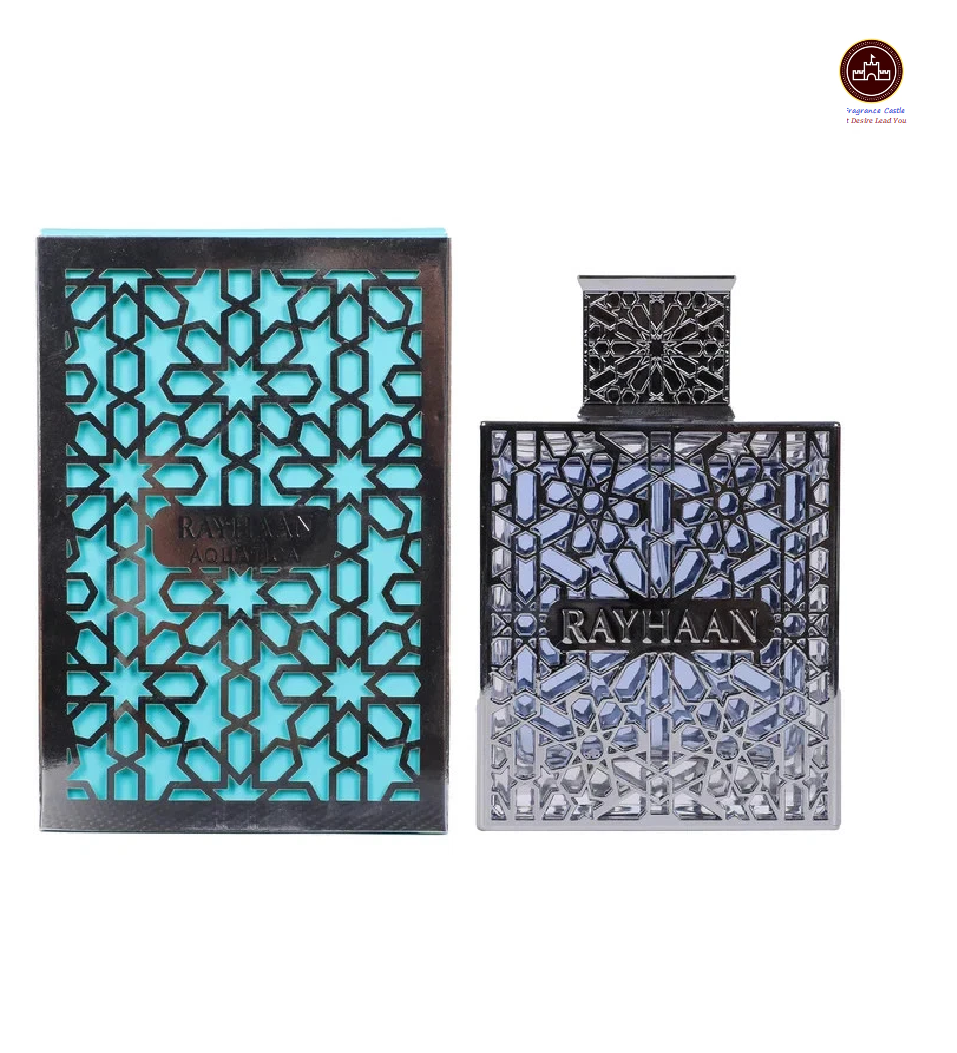 Rayhaan Aquatica 100 ML EDP - Endless Summers Ocean Breezes Freshness Elegance Coconut Lime Bergamot Mandarin Ginger Ylang-Ylang Jasmine Hibiscus White Rum Sugar Cane Musk
