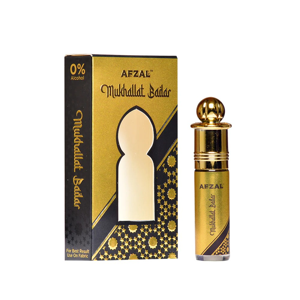 AFZAL ROLL-0N SET OF 5: MUKHALAAT BADAR, WHITE OUDH, DIVINE, DAMSK ROSE, JASMINE SAMBAC, PACIFIC