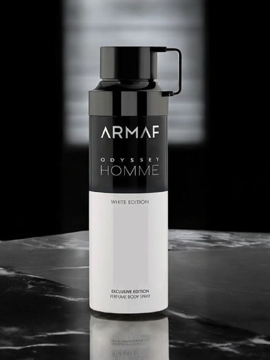 Armaf Odyssey  Body Spray 200 Ml- Homme White, Homme Black, Wild One, Aqua, Tyrant- Combo