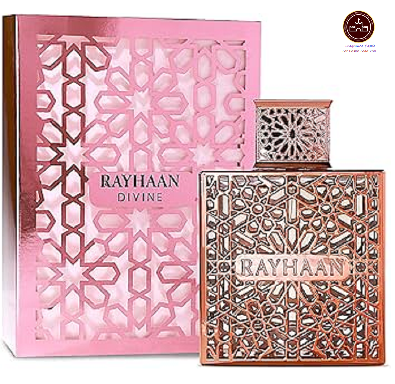 Rayhaan Divine 100 Ml EDP for Women - Serene Magical Garden Scent with Ginger Litchi Peony Vanilla Rose & Chocolate Base