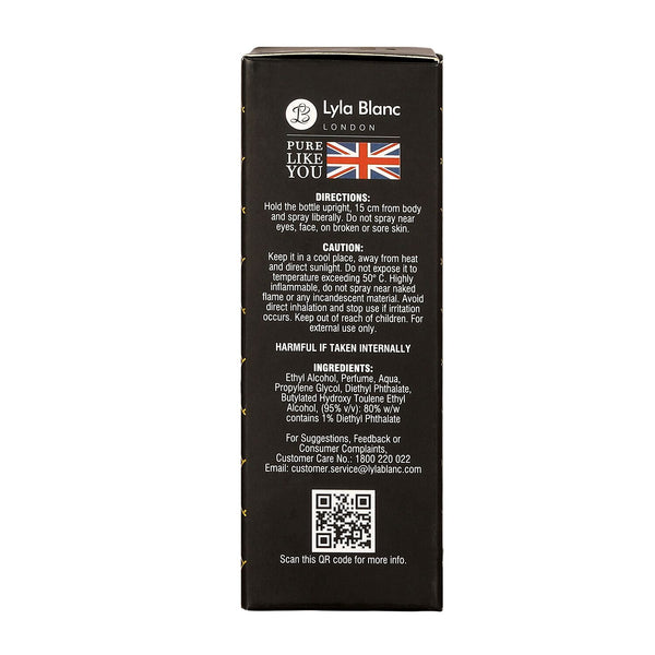Lyla Blanc Black Velvet for Men 100ml EDP