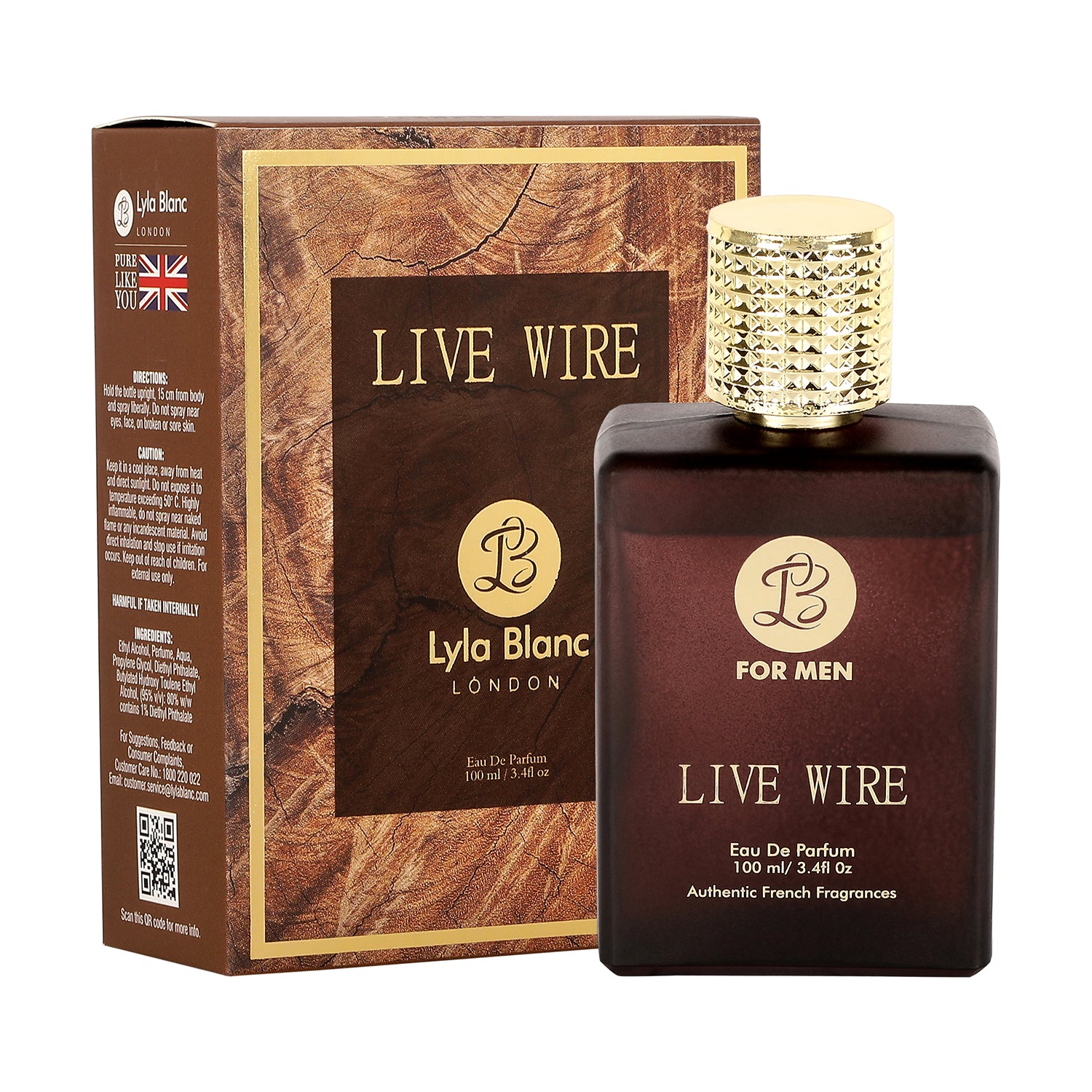 Lyla Blanc Live Wire for Men 100ml EDP