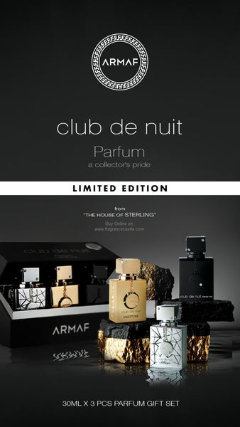 CLUB DE NUIT PARFUM: A COLLECTOR’S PRIDE - LIMITED EDITION - 30ML X 3PCS - NEW STOCK