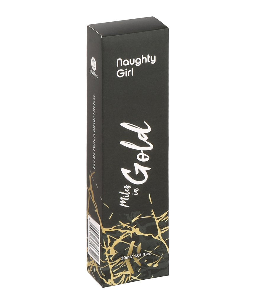 LYLA BLANC - NAUGHTY GIRL- MILES IN GOLD- 30 ML EDP