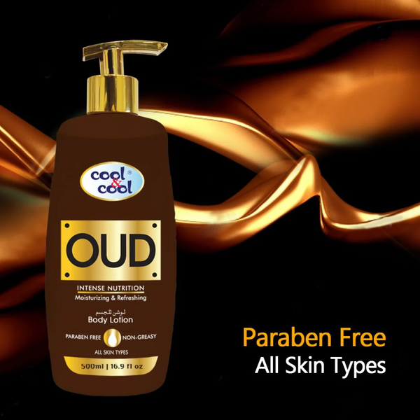 Cool & Cool Oud Body Lotion 500ml - Arabian Luxury Range - PARABEN FREE