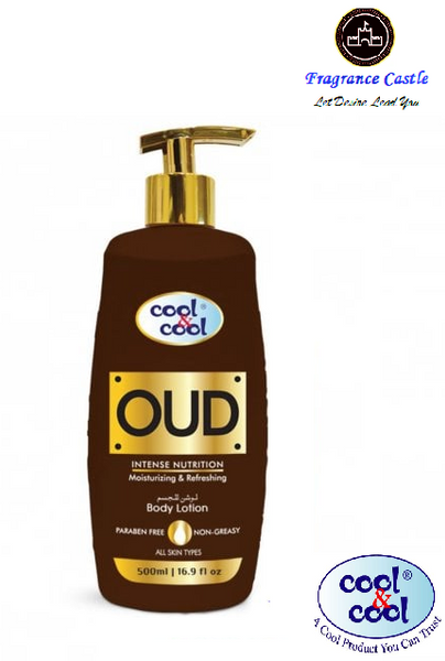 Cool & Cool Oud Body Lotion 500ml - Arabian Luxury Range - PARABEN FREE
