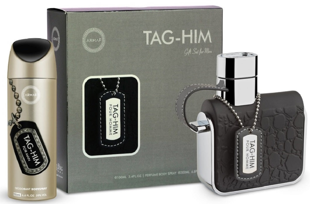 Armaf Tag Him 2 Pcs Gift Set (105ml EDT + 200ml Body Spray)