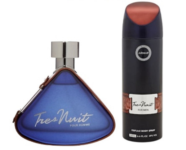 Armaf Tres Nuit Pour Homme 2 Pcs Gift Set (105ml EDT + 200ml Body Spray)